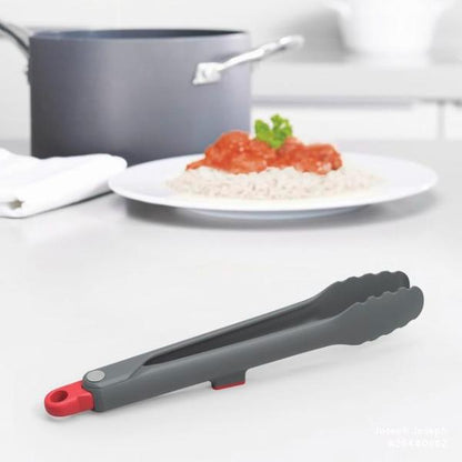 JJ DUO LockableTongs with tool rest - Grey/Red