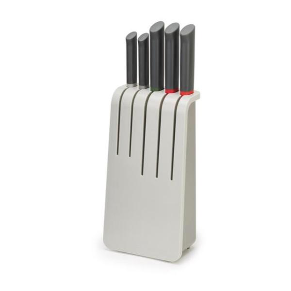 JJ DUO 5-piece Knife Block Set - Multicolour