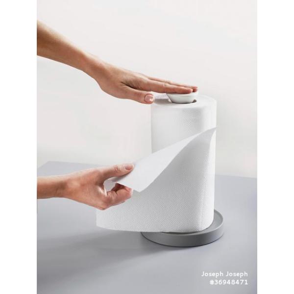 JJ DUO Kitchen Roll Holder - Grey