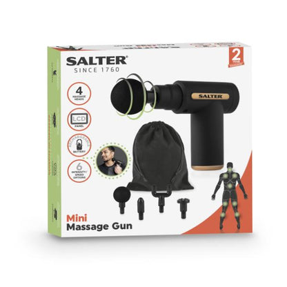 Salter Mini Massage Gun- Black