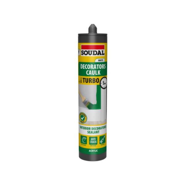 Turbo Caulk Paintable Acrylic Sealant White 290ml