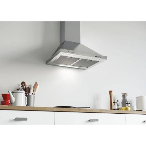 Hoover 60cm Wall Mounted Cooker Hood HCE160X/1