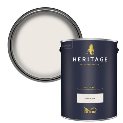 Dulux  Heritage Matt Linen White 5L