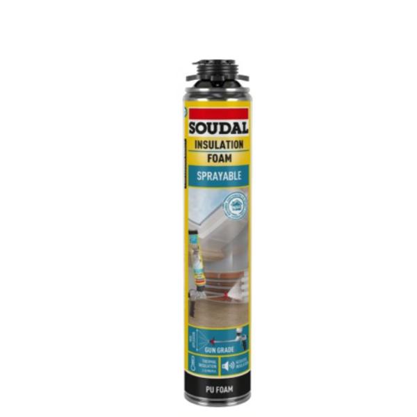 Soudal Sprayable Insulation Foam Gun Grade 750ml