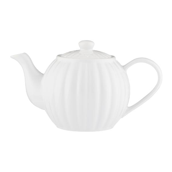 P&amp;K Luxe 6 Cup Teapot White