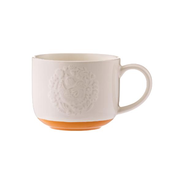 Mason Cash Folk Farmyard Hen Orange Mug