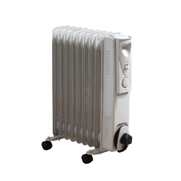 Country Living 9 Fin 2000W Oil Filled Radiator White