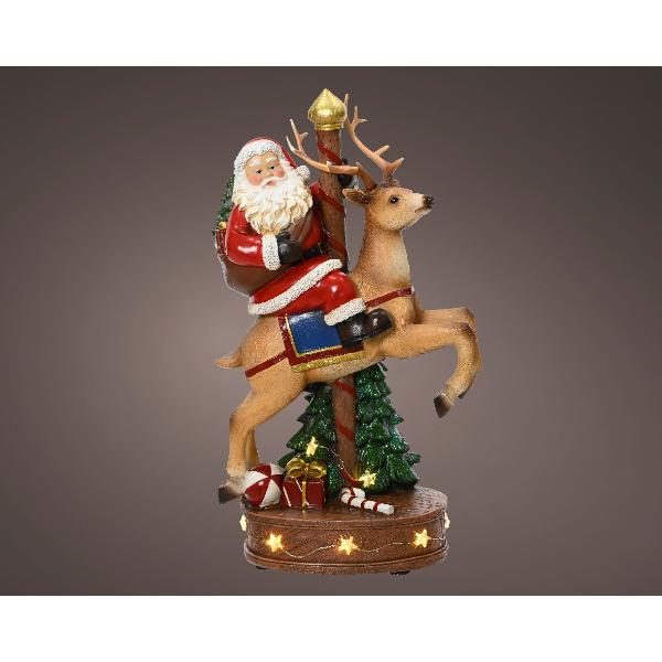 Christmas Micro LED Santa figurine  - Battery operated BO