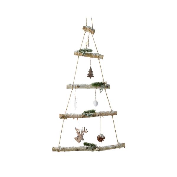 Christmas Hanging Tree style decoration - pinewood