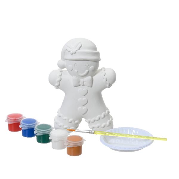 Christmas Gingerman paint set - plastic