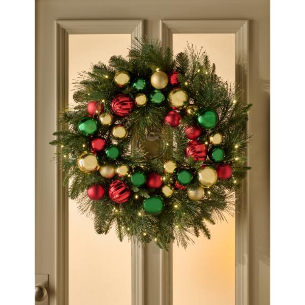 Chantry Battery Operated Wreath With 50 Warm White LEDs 71cm