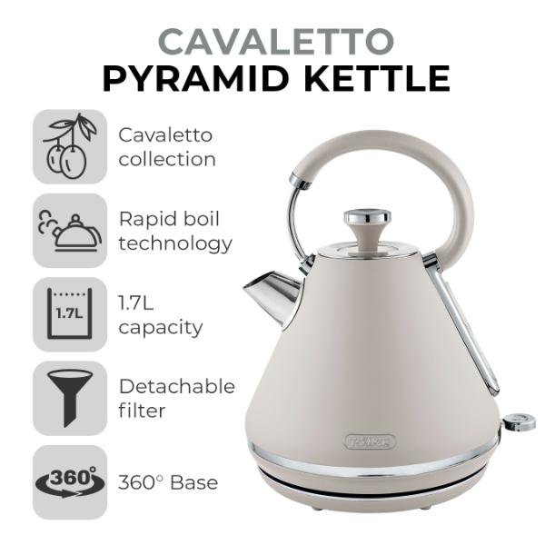 Tower Cavaletto Pyramid Kettle 1.7L