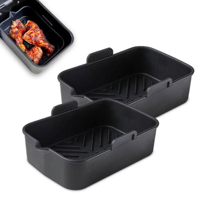 Tower 2 x Rectangular Solid Trays