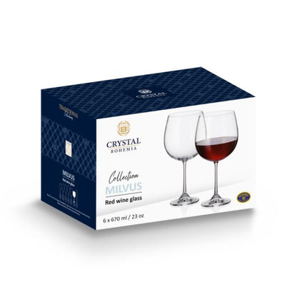 Bohemia Crystal Milvus 670ml Set Of 6