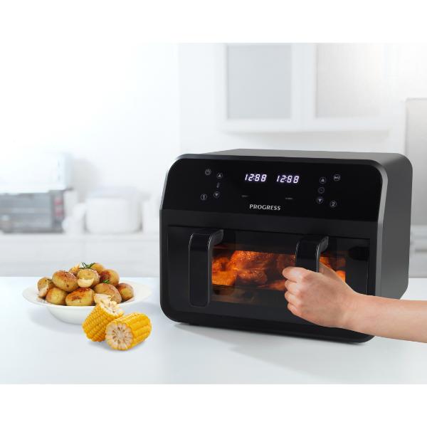 Salter EK5872 Dual Air Fryer With Divider 7L