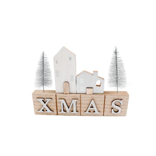 Christmas Decorative Blocks  20 x 15cm