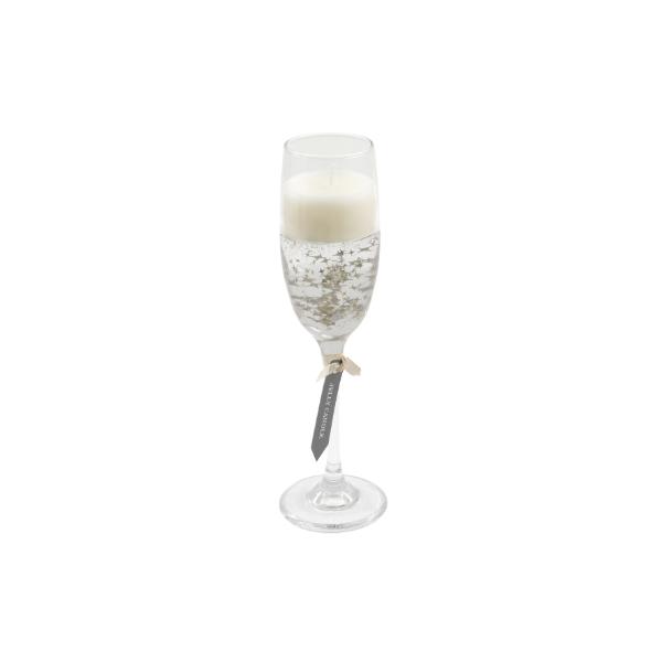 Confetti Jelly Champagne Flute Candle Holder Candle 18cm