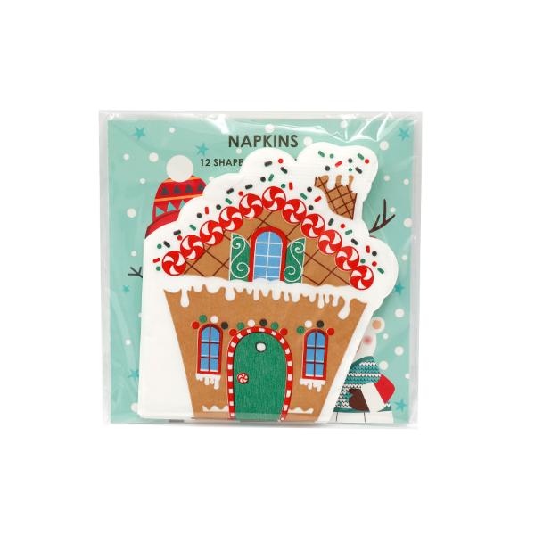 Gingerbread House Napkins (Pack of 12)