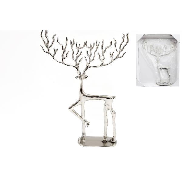 Silver Stag Ornament 47cm