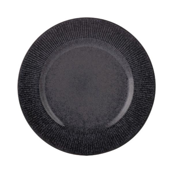 Mason Cash Reactive Linear Black Dinner Plate 27Cm