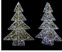 Iridescent Tree with 80LEDs White 100cm