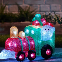 Battery Operatead Acrylic Train with 35LEDs 27cm