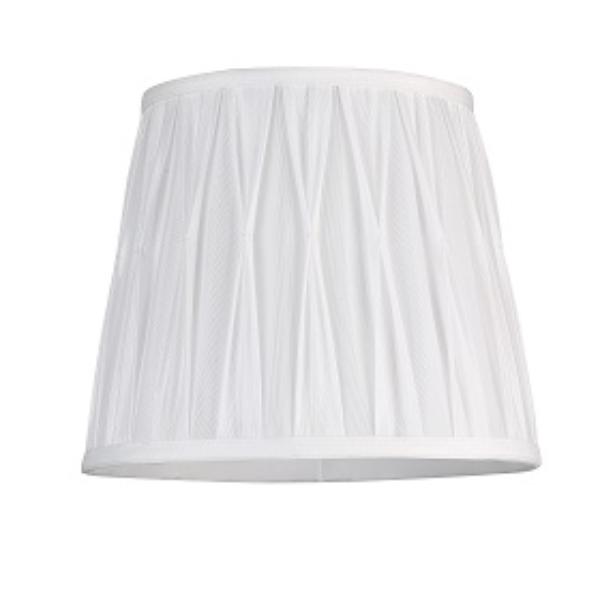 Shade 12&quot; Pinch Pleated Cream