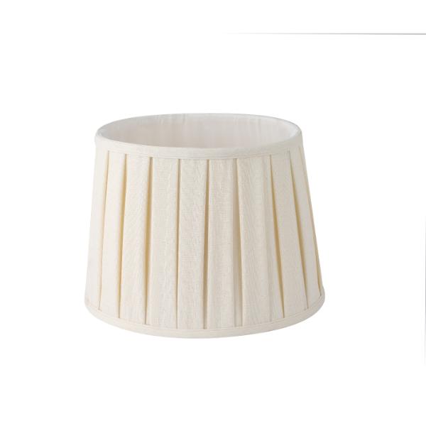 Shade 12&quot; Pleated Cream