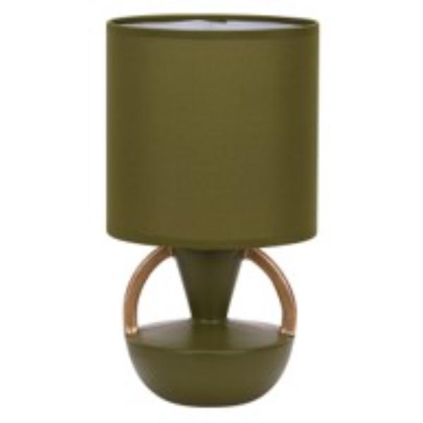 4101 Green Ceramic Table Lamp With Shade