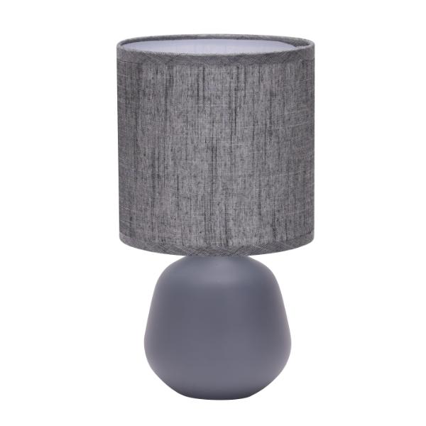 4102 DK GRY Ceramic Table Lamp With Shade