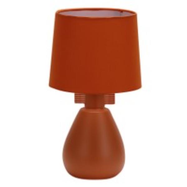 4104 Ceramic Table Lamp With Shade Red