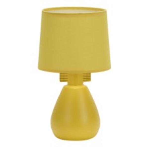 4104 Ceramic Table Lamp With Shade Yellow