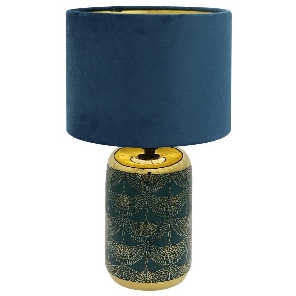 4105 BL Ceramic Table Lamp With Shade