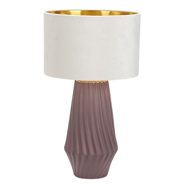 4107 Rufous Ceramic Table Lamp With Shade