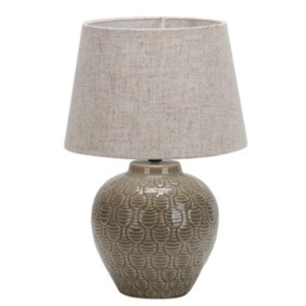 4109 Beige Ceramic Table Lamp With Shade