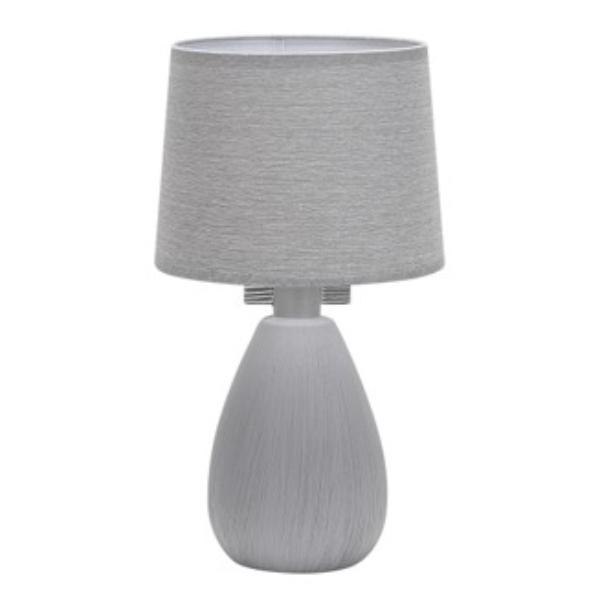 4110 LT GRY Ceramic Table Lamp With Shade