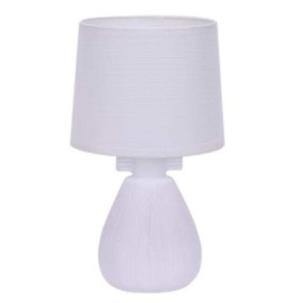 4110 WHT Ceramic Table Lamp With Shade