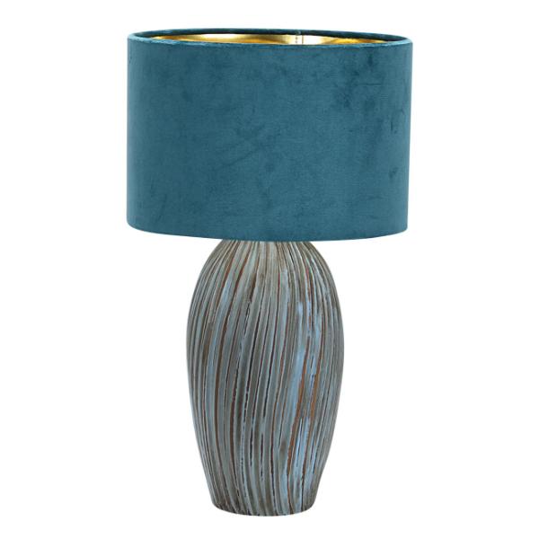 4111 BL Ceramic Table Lamp With Shade