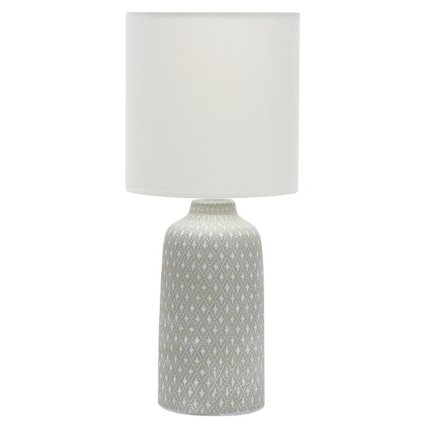 5015L Light Grey Ceramic Table Lamp With Shade