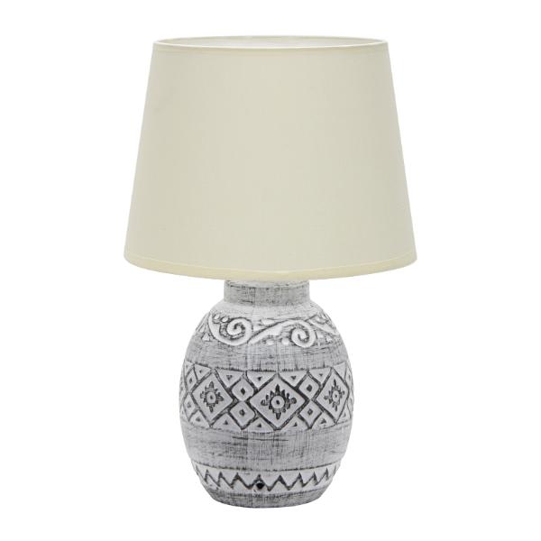 5021 GRY Ceramic Table Lamp With Shade