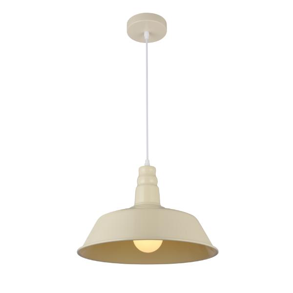 178/1P Cream Single Pendant Lamp