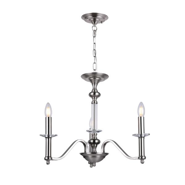 Decorative 3 arm Ceiling Light satin nickle