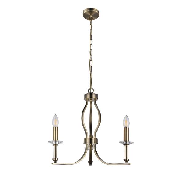 Decorative 3 arm Ceiling Light Antique