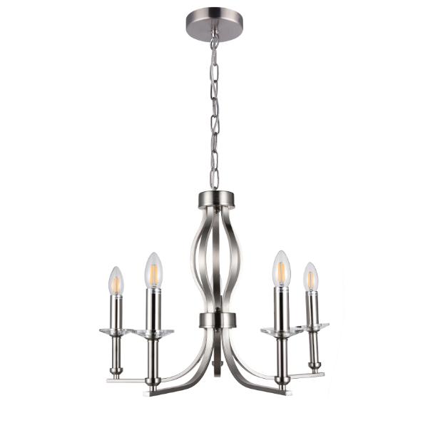 Decorative 5 arm Ceiling Light satin nickle