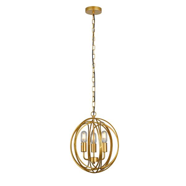 Gold decorative Ball 3 light