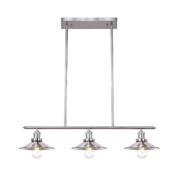 Island Pendant 3 lt bar Chrome