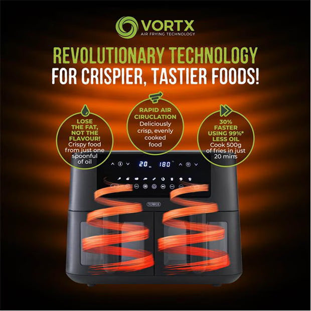 Tower 8L Vortx Vizion Dual Basket