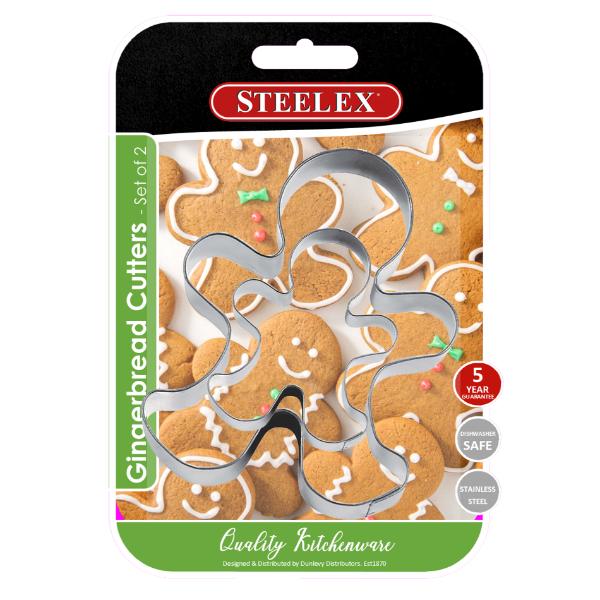 Steelex Gingerbread Man Cutter Stainless Steel Set Of 2 – Co-Op Superstores