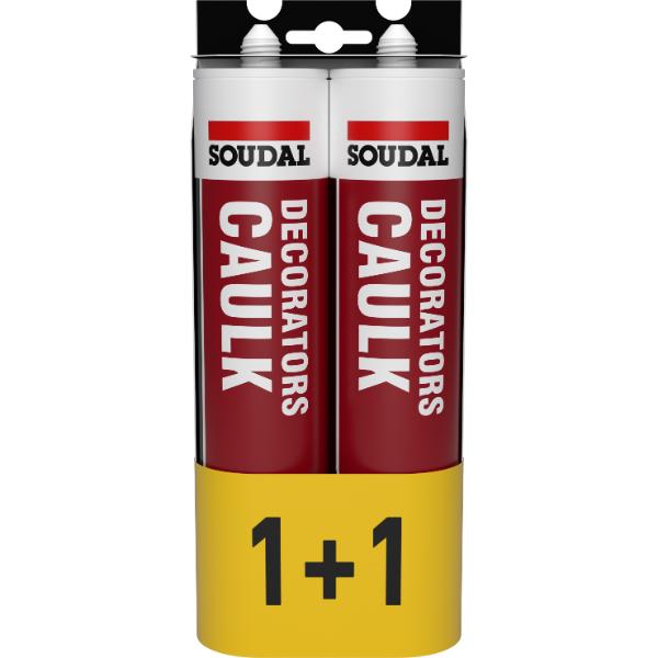 Soudal Decorators Caulk Trade 2x290ml Buy 1 Get 1 Free