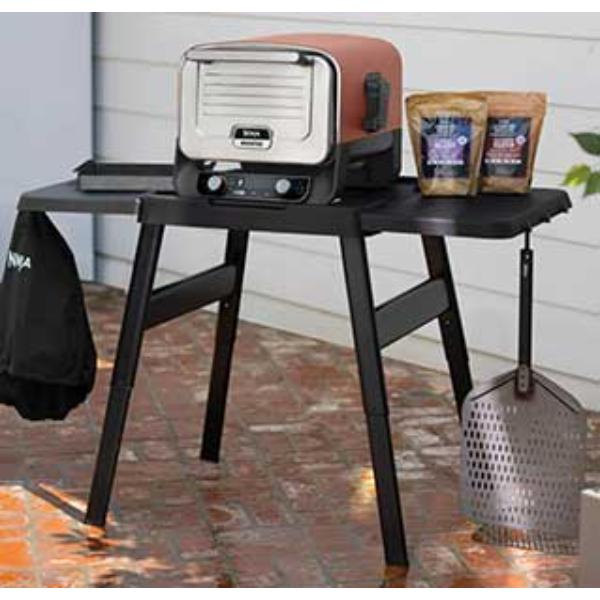 Ninja 4718J800EUUK Woodfire Adjustable Stand &amp; Side Table